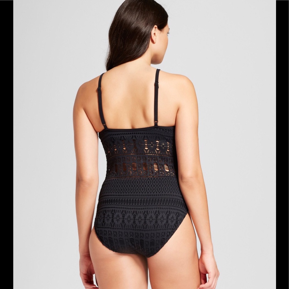 Aqua Green Crochet One Piece Swimsuit - NWT!! - Picture 2 of 3
